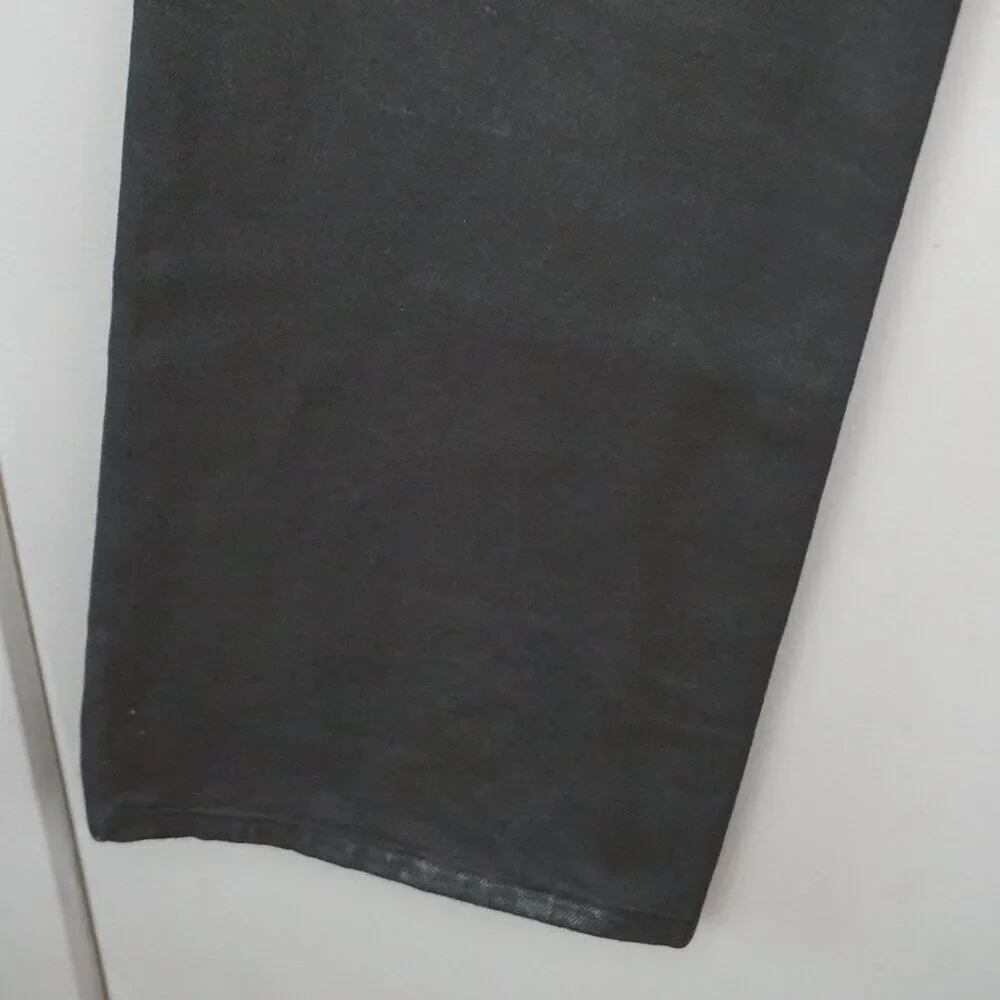 FRAME Women's Jeans Le Jane Jeans Midnight Mix Black Coated Wide Leg size 27 - Picture 13 of 16